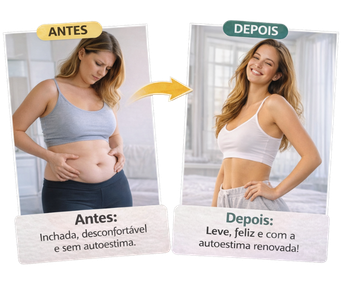 Transformação antes e depois